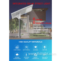 High lumen 120watt solar integrated led street lamp